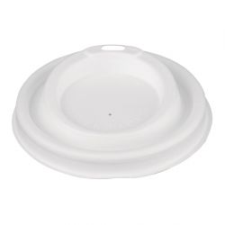 Fiesta Compostable Bagasse Coffee Cup Lids 340ml / 12oz (1000 Pack)