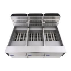 Pitco Triple Tank Gas Fryer SGR14S-FD-FFF