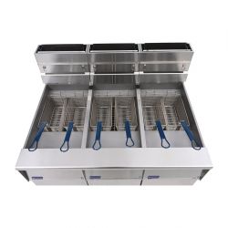 Pitco Triple Tank Gas Fryer SGR14S-FD-FFF