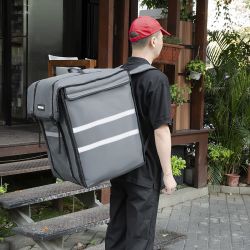 Vogue Insulated Delivery Back Pack Grey 550x400x400mm