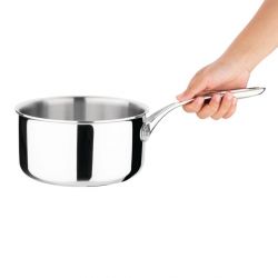 Vogue Stainless Steel Tri-Wall Saucepan 180mm