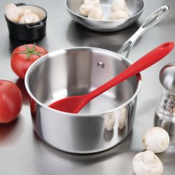 Vogue Stainless Steel Tri-Wall Saucepan 180mm