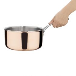 Vogue Copper Tri-Wall Saucepan 200mm