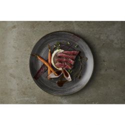 Churchill Stonecast Raw Evolve Coupe Plates Black 260mm (Pack of 12)