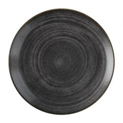 Churchill Stonecast Raw Evolve Coupe Plates Black 260mm (Pack of 12)