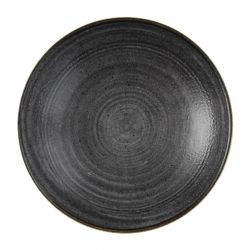 Churchill Stonecast Raw Coupe Bowls Black 184mm (Pack of 12)