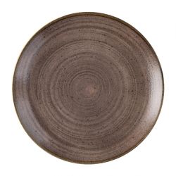 Churchill Stonecast Raw Evolve Coupe Plates Brown 219mm (Pack of 12)