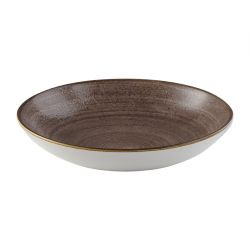 Churchill Stonecast Raw Coupe Bowls Brown 184mm (Pack of 12)
