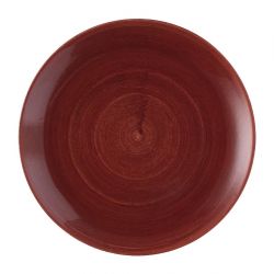 Churchill Stonecast Patina Red Rust Evolve Coupe Plates 286mm (Pack of 12)
