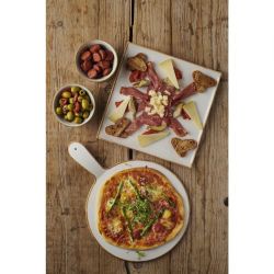 Churchill Melamine Stonecast Square Buffet Tray 303x 303mm (4 Pack)