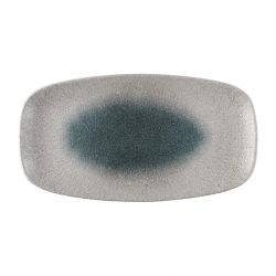 Churchill Raku Duo Agate Chefs Oblong Plate Topaz 348x189mm (6 Pack)