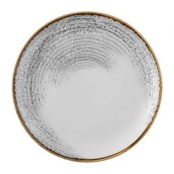 Churchill Studio Prints Homespun Accents Jasper Evolve Coupe Plate Grey 286mm (12 Pack)