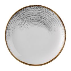 Churchill Studio Prints Homespun Accents Jasper Evolve Coupe Plate Grey 219mm (12 Pack)