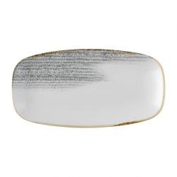Churchill Studio Prints Homespun Accents Jasper Chefs Oblong Plate Grey 287x152mm (12 Pack)