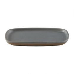 Churchill Emerge Seattle Grey Oblong Plates 222x152mm (Pack of 6)