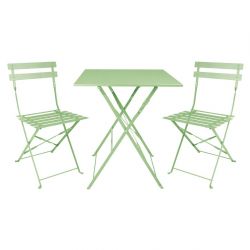 Bolero Perth Light Green Pavement Style Table Square 600mm