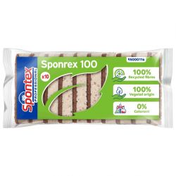 Spontex Sponrex 100% Recycled Scouring Sponge (10 Pack)