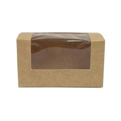 Fiesta Recyclable Bloomer Box with PET Window 70x125mm (500 pack)