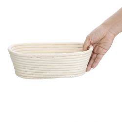 Vogue Rattan Proving Oval Basket 250x150x80mm