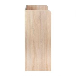 Litter Bin and Tray Stand Oak Finish 50Ltr