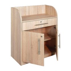Dumbwaiter Oak Finish