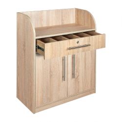 Dumbwaiter Oak Finish