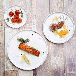 Olympia Whiteware Flat Round Plates 150mm (6 Pack)