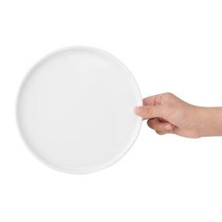 Olympia Whiteware Flat Round Plates 210mm (6 Pack)