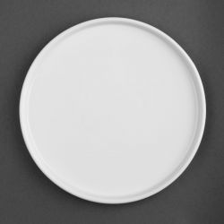 Olympia Whiteware Flat Round Plates 268mm (4 Pack)