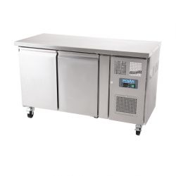 Polar U-Series Slimline Double Door Counter Fridge 228Ltr