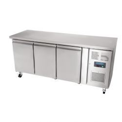 Polar U-Series Slimline Triple Door Counter Fridge 339Ltr