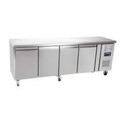 Polar U-Series Slimline Four Door Counter Fridge 449Ltr