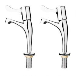 Vogue Basin Pillar Lever Taps (2 Pack)