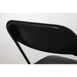 Bolero Polypropylene Folding Chairs Black (10 Pack)