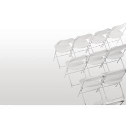 Bolero PP Folding Chairs White (10 pack)
