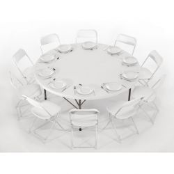 Bolero PP Folding Chairs White (10 pack)