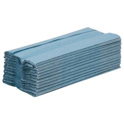 Jantex C Fold Paper Hand Towels Blue 1-ply 2880 sheets (Pack of 12)