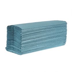 Jantex C Fold Paper Hand Towels Blue 1-ply 2880 sheets (Pack of 12)