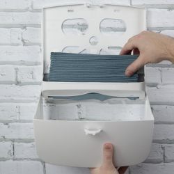 Jantex Multi-Fold Hand Towel Dispenser White
