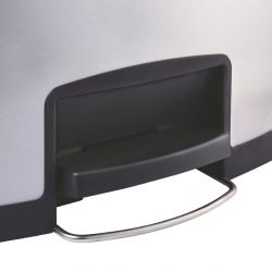 Rubbermaid Slim Jim Front Step-On Pedal Bin Stainless Steel 30Ltr