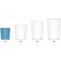 Fiesta Recyclable Espresso Cups Single Wall Black 114ml (50 Pack)