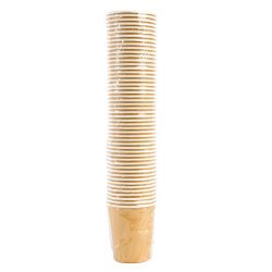 Fiesta Recyclable Coffee Cups Single Wall Kraft 225ml / 8oz (50 Pack)