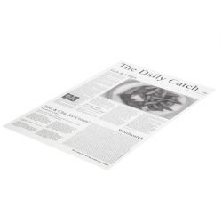 Greaseproof Paper Sheets Newspaper Print 270 x 420mm (500 pack)