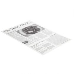 Greaseproof Paper Sheets Newspaper Print 270 x 420mm (500 pack)