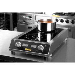 Buffalo Heavy Duty Double Induction Hob 7kW