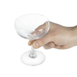 Olympia Bar Collection Crystal Champagne Saucers 200ml (6 pack)