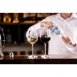 Olympia Chime Crystal Wine Glasses 365ml (6 pack)