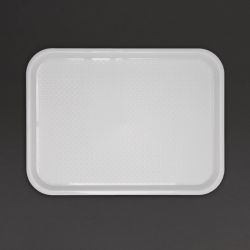 Olympia Kristallon Plastic Fast Food Tray White