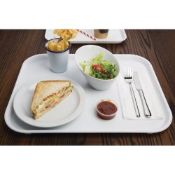 Olympia Kristallon Plastic Fast Food Tray White