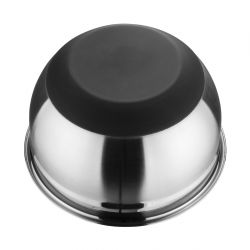 Vogue Stainless Steel Mixing Bowl with Silicone Base 3Ltr